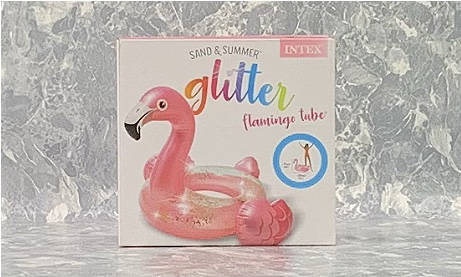 Intex Glitter Schwimmring Flamingo, ø89 x 71 cm