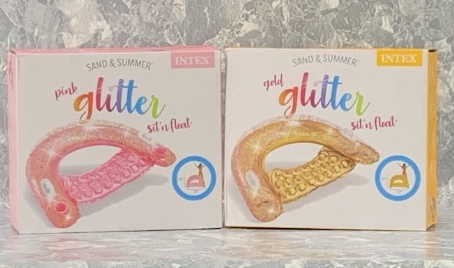 Intex Glitter sit'n float, LxB: 119 x 97 cm