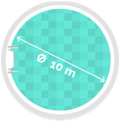 Ersatzhülle Rundpool ø10,00m